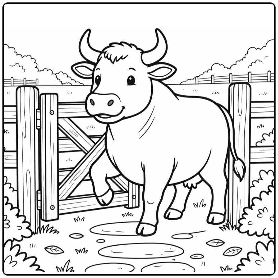 30+ Bull Coloring Pages: Download & Print for Free