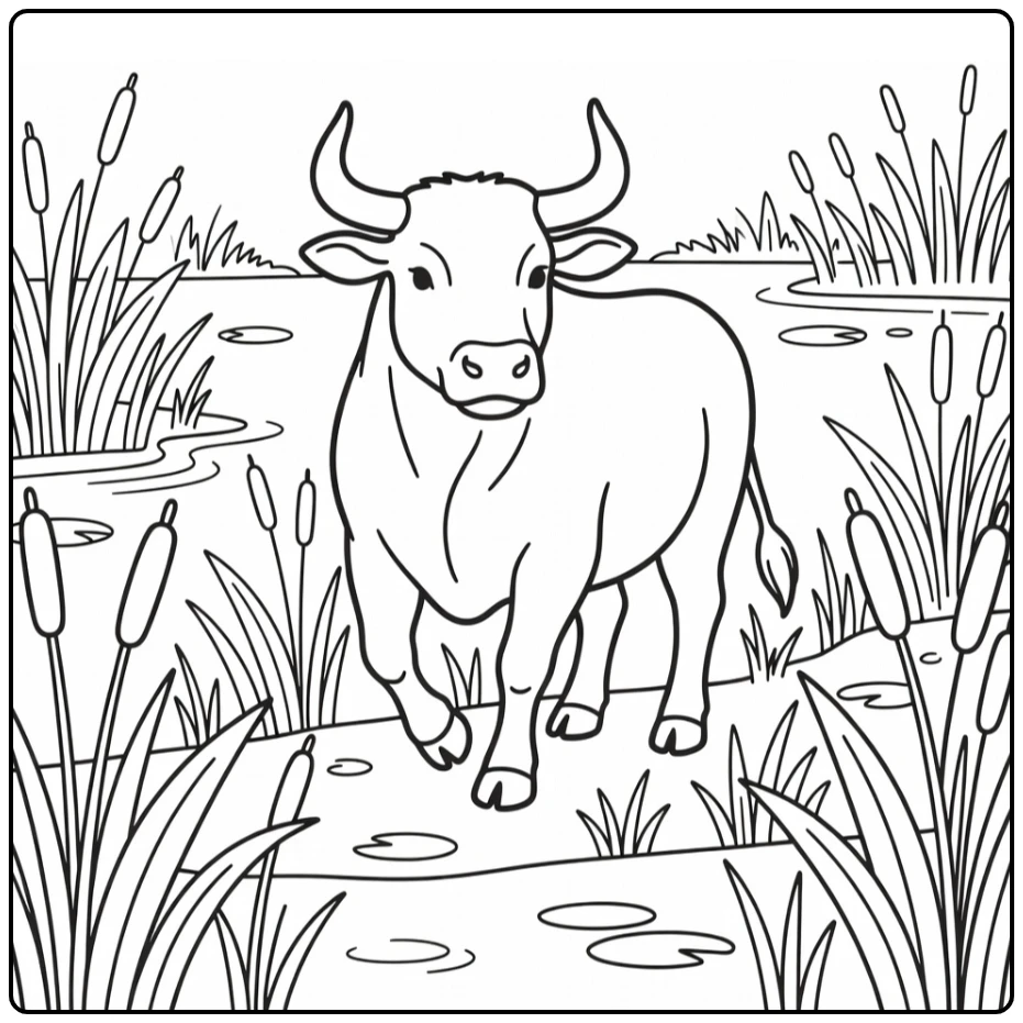 30+ Bull Coloring Pages: Download & Print for Free