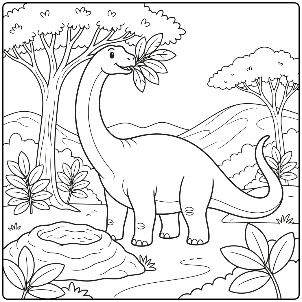 australian dinosaurs coloring page sauropod dinosaur